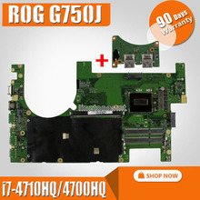 Send board +2D Laptop motherboard For Asus G750JM G750JW G750JH G750JX G750J G750 Test original mainboard i7-4710HQ I7-4700HQ 2024 - buy cheap