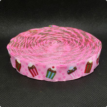 [Lucky Ribbon] ZERZEEMOOY оптовая продажа 5/8 ''(16 мм x 10 ярдов) 100% полиэстер тканая жаккардовая лента розовая лента для торта zakka Ribbon 2024 - купить недорого