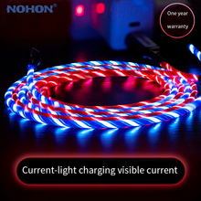 NOHON LED lighting Data USB Cable For iPhone 8 7 6 s 6s Plus Xs Max XR X 5 5s SE iPad Air Mini Fast Charging Charger Phone Cable 2024 - buy cheap