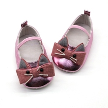 Bebê menina sndals respirável dos desenhos animados gato padrão anti-deslizamento sapatos casuais tênis criança macio sandálias de sola 2024 - compre barato