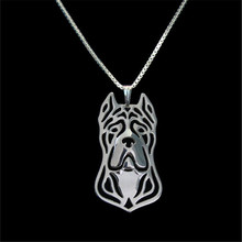 Cane Corso (cropped ears) Pendant Necklace Dog Jewelry Women Best Friend Choker 2024 - buy cheap