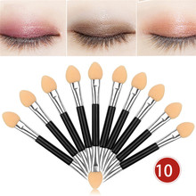 10Pcs Makeup Double-end Eye Shadow Eyeliner Brush Sponge Applicator Tool 2024 - buy cheap