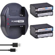 Batería y cargador para Sony NP-F970 F970 F960, 7200mAh, NP-F960, NP-F750, NP-770, DCR-VX2100, DSR-PD150, 2 uds. 2024 - compra barato