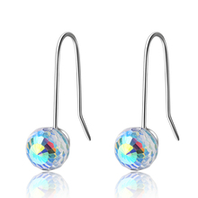 KOFSAC-pendientes de plata 925 para mujer, aretes de cristal Aurora con degradado multicolor, joyería para mujer, regalos de compromiso 2024 - compra barato