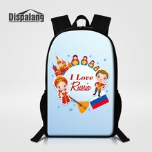 Dispalang Russian Doll Print Women Backpack Cartoon School Bags For Teenage Girls Woman Fashion Back Pack Students School Bags 2024 - buy cheap