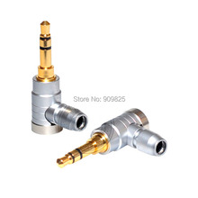 1 pcs High quality 3.5 mm Stereo Audio Jack 90 Degree 3 Pole Connector Solder for Cable Adapter Puer Copper plug Gold plated 2024 - buy cheap