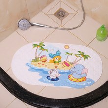 Cartoon Animal Bathroom Mat Children's Bath Non-slip Mat PVC Bathroom Hotel Bathtub With Suction Cup Mat Bathroom Supplies 2024 - buy cheap