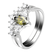Hainon 2018 новые модные серебряные кольца, ювелирные изделия, Свадебные обручальные кольца в форме короны для женщин 2024 - купить недорого