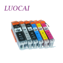 6X LuoCai совместимые чернильные картриджи для canon pgi550 pgi-550 CLI551 CLI-551 MG6350 MG7150 MG7550 IP8750 принтеры PGI 550 CLI 551 2024 - купить недорого