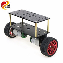 Placa dupla 2wd duas rodadas de auto-balanceamento dc 12 v motor carro de duas rodas balanceamento carro inteligente chassis do carro kit 2024 - compre barato