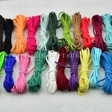 120 meters Faux Suede Cord 2.5mm Grab Bag Assorted Fun Colors mixed or you pick colors 2024 - buy cheap