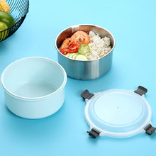 Food Container Stainless Steel Lunch Box for Kids School Leakproof Bento Lunch Box with Plastic Shell Food Container 2024 - buy cheap