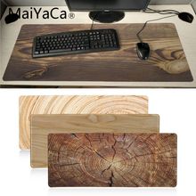 MaiYaCa New Design Brown Wood grain Laptop Gaming Mice Mousepad BIG SIZE Rubber Game Mouse Pad your wife girl friend gift 2024 - buy cheap