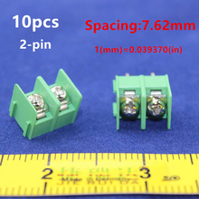 Free shipping 10pcs KF7.62mm-2P 20A 300V 7.62mm pitch connector pcb screw terminal block connector 2pin 2024 - buy cheap
