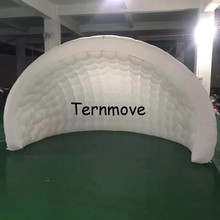 party lighting dome tent Half-Moon Igloo Tents Stage Tents,luna inflatable pob structure,inflatable igloo tent with led light 2024 - buy cheap