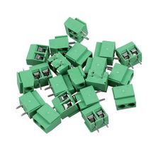 T-Best In Aliexpress promotion  20pcs 2 Pole 5mm Pitch PCB Mount Screw TermInal Block 8A 250V 2024 - buy cheap