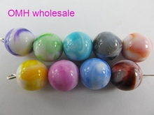 OMH wholesale Mix colors DIY Jewelry Accessories Acrylic Plastic Beads ZL601 2024 - buy cheap
