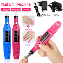 1set Power Professional Electric Manicure Machine Pen Pedicure Nail File Nail Tools 6 bits Drill Nail Drill Machine EU US Type 2024 - buy cheap