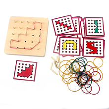 Baby Toy Montessori Creative Graphics Rubber Tie Nail Boards with Cards Childhood Educational Preschool Kids Brinquedos Juguetes 2024 - buy cheap