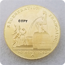 Коллекция 1793 года, Франция, 5 дешимов, Париж, робестьер Фонтейн, копия монет 2024 - купить недорого