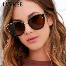 Gafas de sol con diseño de marca de Cateye para mujer, anteojos de sol femeninos con gradiente, estilo Retro, UV400, 2019 2024 - compra barato