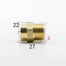 DN15 G 1/2" BSPP Male x 15mm Weld Socket Brass Pipe Fitting Coupler Adapter Water Gas Oil 2024 - buy cheap