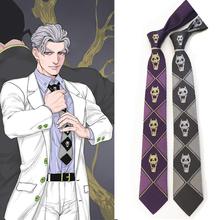 JoJo Bizarre Adventure Cosplay Tie KILLER QUEEN Kira Yoshikage Skull Neck Tie Cosplay Costumes 2024 - buy cheap