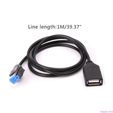 Adaptador de Cable de extensión USB de 4 pines para Nissan Teana Qashqai, reproductor de Radio y CD, nuevo 2024 - compra barato