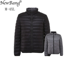 NewBang Brand Men's Down Jacket Ultra Light Down Jacket Men Autumn Winter Double Side Feather Reversible Lightweight Warm Parka 2024 - buy cheap