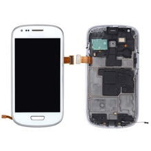 High Quality LCD Screen and Touch Panel with Frame Lcd Replacement Glass for Samsung Galaxy SIII mini / i8190 with Tool White 2024 - buy cheap