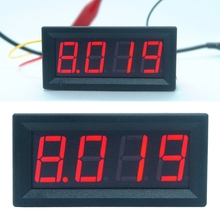 0-9.999A (10A) 4-разрядный Амперметр токовый измерительный прибор с панелью 0,56 дюймовые красные светодиодные инструменты 2024 - купить недорого