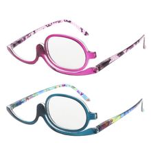 Women Makeup Reading Glasses Rotatable Flip Make Up Eye Glasses Presbyopic +1.00 To +4.0 2024 - buy cheap