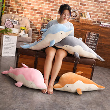 90cm Super Soft Dolphin Plush Toy Cute Simulation Dolphin Stuffed Cartoon Animal Doll Sofa Pillow Cushion Kids Lovers Presents 2024 - buy cheap