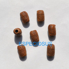 50pcs DIY Africa Jewelry Making Accessories Cock Carving Acrylic Beads With Antiques Brown Color Ethnic Bracelet Department 2024 - buy cheap