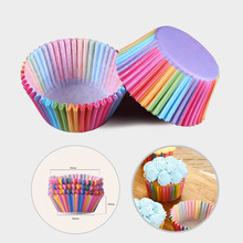 100 pcs/set Cupcake Holder Paper Colorful Cupcake Baking Tray Tools For Decorating Cake Baking Tool Bakeware Cupcake Paper Forms 2024 - buy cheap