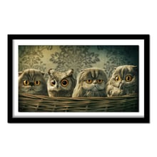 Owl Picture of Rhinestones 5D DIY Diamond Painting Cross Stitch Animal Handicraft Embroidery Gift Owls Rhinestone Home Art 2024 - buy cheap