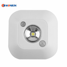 LED Mini Wireless Infrared Motion Sensor Night Light Wall Emergency Wardrobe Cabinet Night Lamp atmosphere light 2024 - buy cheap