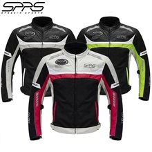 Free shipping 1pcs 2018 SPRS NEW Summer Mens Mesh Air Vent Motorbike Waterproof CE Armour Motorcycle Jacket With 7pcs Pads 2024 - buy cheap