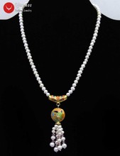 Ожерелье женское из натурального жемчуга, 5-6 мм, 18 мм 2024 - купить недорого
