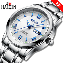 HAIQIN-Reloj mecánico de lujo para hombres, pulsera de acero impermeable, militar, deportivo, bobinado, Reloj para hombres 2024 - compra barato