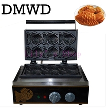 Dmwd-máquina para taiyaki, sorvete com boca aberta, dispositivo para taiyaki, lanches de bolo comercial de peixe waffle, 110v, 220v, ue, eua 2024 - compre barato