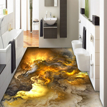 3D papel pintado de suelo personalidad moderna abstracta nubes 3D baldosas de piso dormitorio baño PVC Auto adhesivo a prueba de agua 3 D Mural 2024 - compra barato