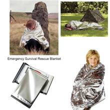 160*210cm Emergency Blanket Survival Rescue  Foil Thermal Space First Aid Sliver Rescue Curtain Military Blanket 2024 - buy cheap