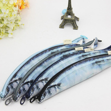 fish pencil Case Kawaii Korea Style Canvas Pencils Bag School Supplies lapices pencilcase Stationery Hot Pen Box Free Shipping 2024 - buy cheap