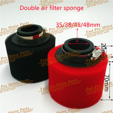 35/38/42/45/48mm  Straight Foam Air Filter Sponge Cleaner 50cc Moped Scooter CG125 150cc Dirt Bike Motorcycle 2024 - buy cheap