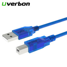 Uverbon-Cable de escáner USB 2,0 de velocidad, Cable de escáner de Impresora Tipo A macho A B macho, cargador de datos, Cable USB para impresora Canon, Epson, HP 2024 - compra barato
