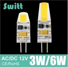 1 Uds. LED regulable G4 bombilla COB SMD CA/cc 12V 3W 6W luces LED reemplazar halógeno G4 para araña de focos 2024 - compra barato