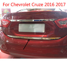 For Chevrolet Cruze 2016 2017 Car-covers  stainless steel rar trunk boot door accessories bar trim Car-styling 2024 - buy cheap
