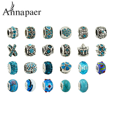 Creative Designs 23pcs/Lot Mix Style Crystal Bead DIY European Big Hole Beads Fits Charm Bracelets Pandora Pendants Jewelry 2024 - buy cheap