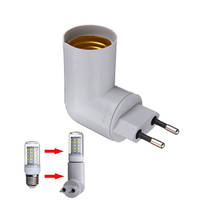 PBT PP Para E27 LED Base de Luz Suporte Da Lâmpada Lâmpada Conversor Adaptador de Soquete DA UE plug para E27